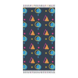 Colorful Boho Beach Towel, Vibrant Mat for Beach Days, Poolside Fun, Gift for Bohemian Lovers, Fun Summer Accessory