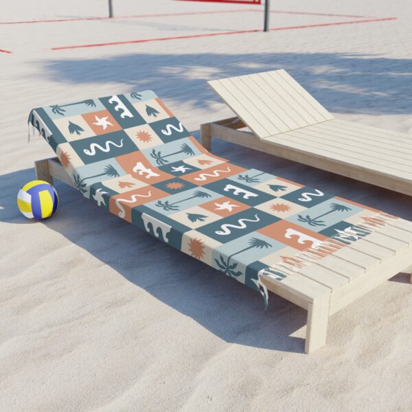 Boho Beach Towel - Vibrant Coastal Design - Perfect for Summer, Pool Parties, Beach Days, and Picnics - Image 4