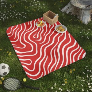 Red and White Picnic Blanket