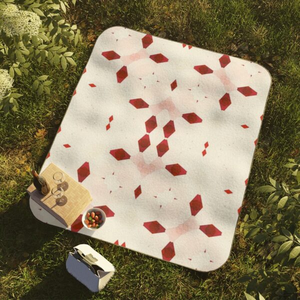 Red and White Picnic Blanket - Image 3