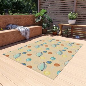 Cosmic Planets Outdoor Area Rug