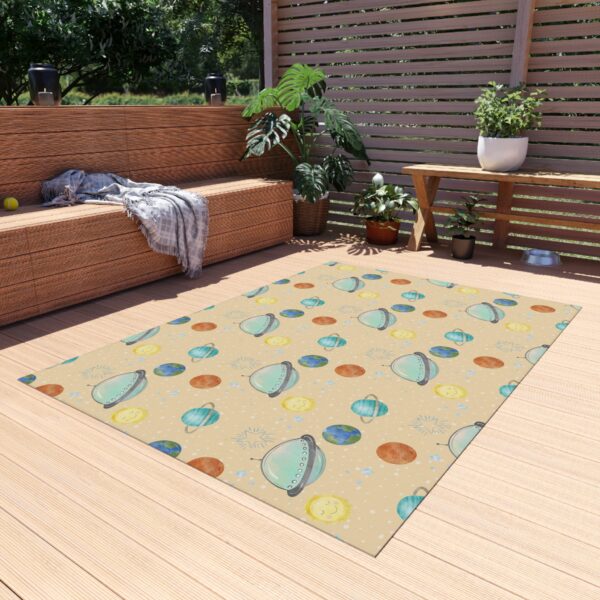 Cosmic Planets Outdoor Area Rug