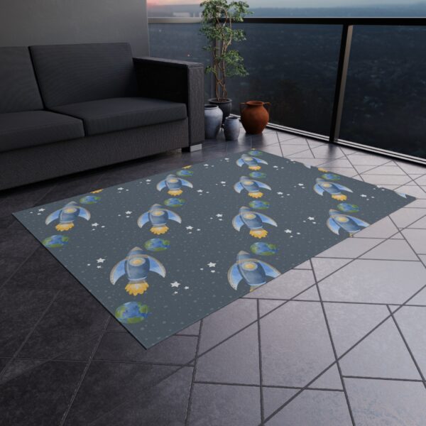 Blast Off! Kids' Outdoor Rug - Image 2