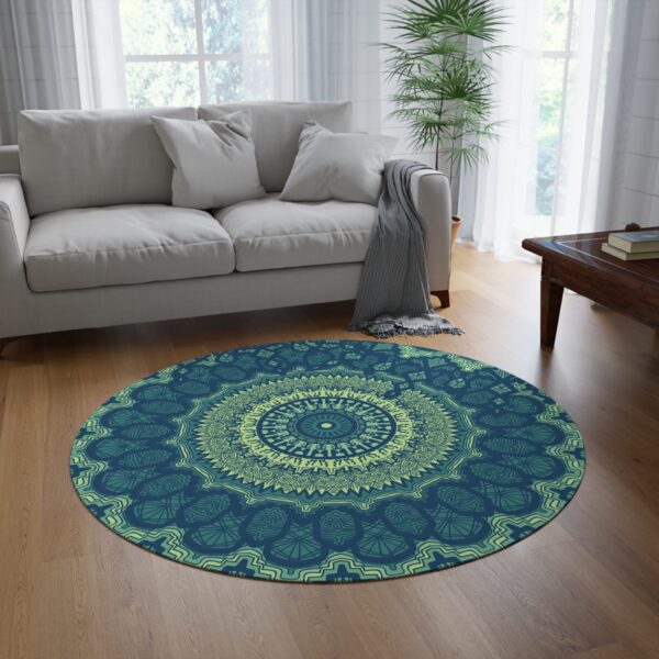 Stylish Round Meditation Rug - Image 2