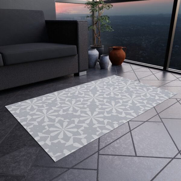 Vintage Floral Outdoor Carpet - Image 3