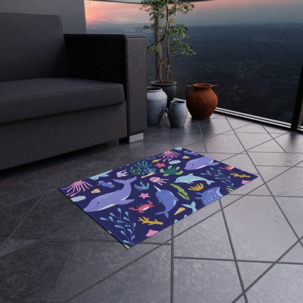 Whimsical Ocean Life Patio Mat - Image 2