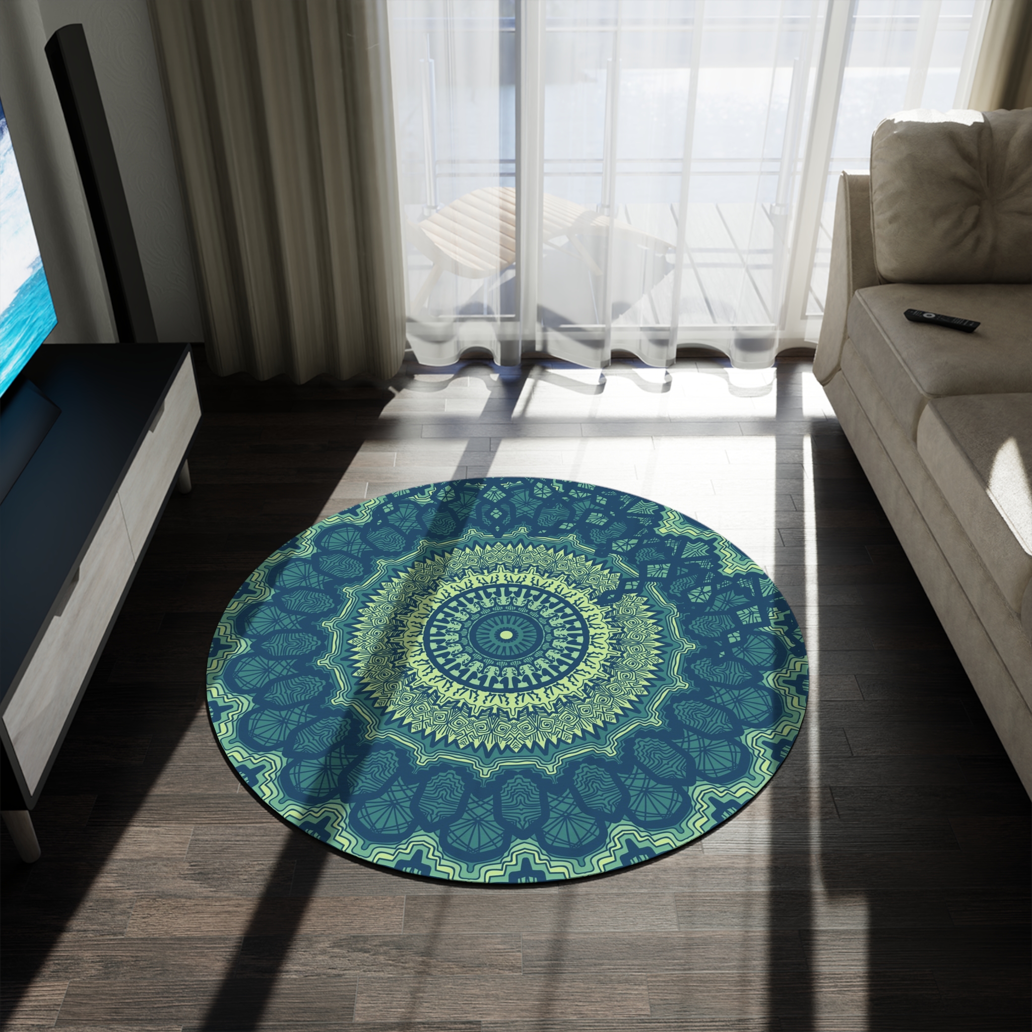 Stylish Round Meditation Rug