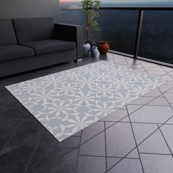 Vintage Floral Outdoor Carpet - Image 5
