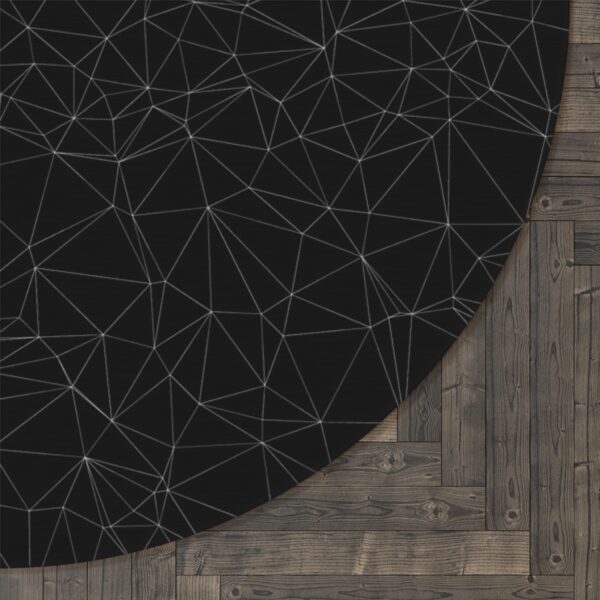 Heathered Black Round Rug - Image 3