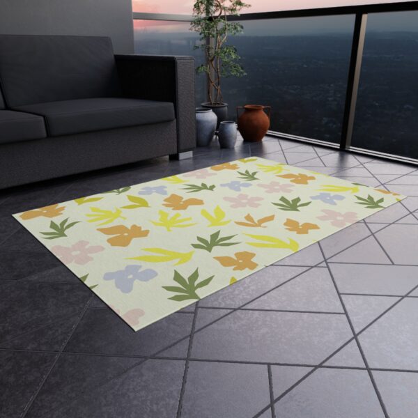 Modern Botanical Silhouette Patio Mat - Image 4