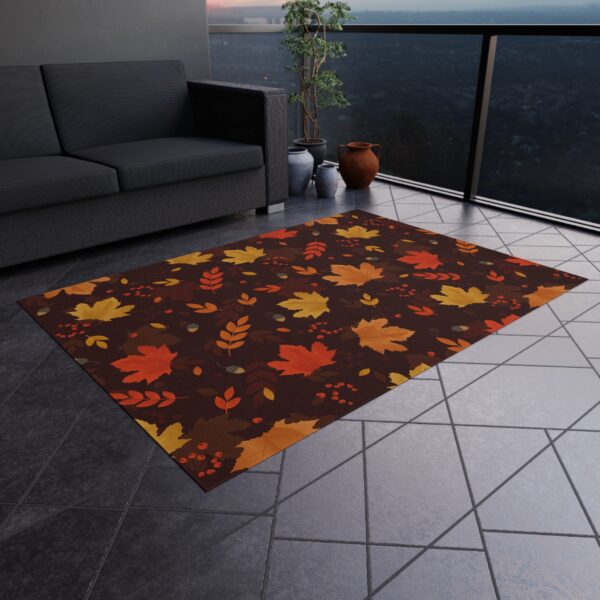 Fall Foliage Pile Patio Mat - Image 5