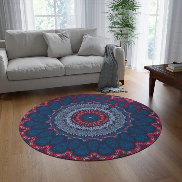 Geometric Mandala Round Rug - Image 2