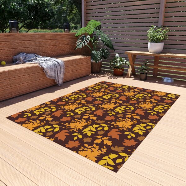 Autumn Gold Foliage Patio Mat