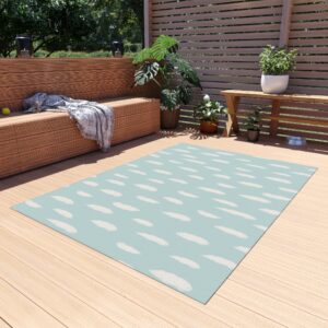 Modern Raindrop Pattern Patio Mat