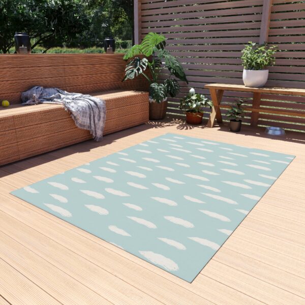 Modern Raindrop Pattern Patio Mat