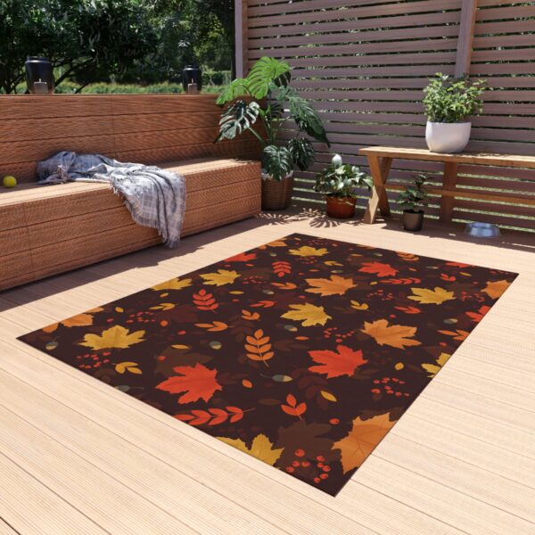 Fall Foliage Pile Patio Mat