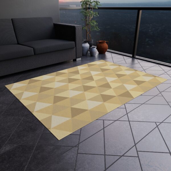 Earthy Tones Geometric Outdoor Rug - Image 2