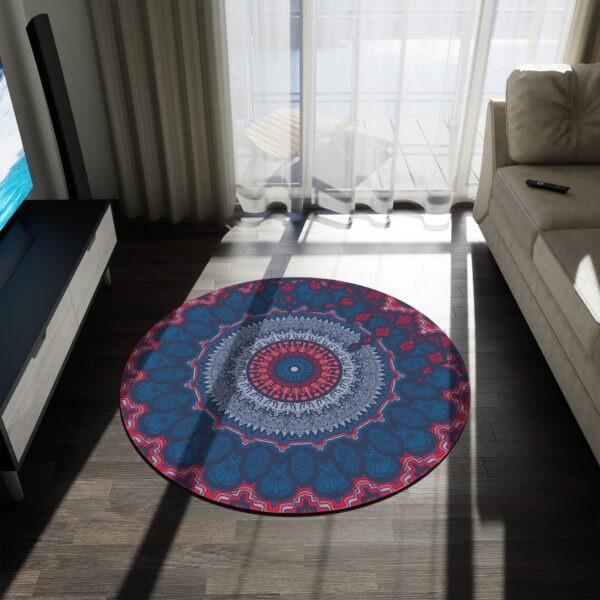 Geometric Mandala Round Rug