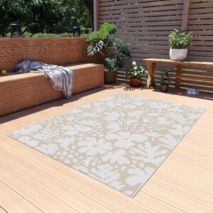 Playful Modern Bloom Deck Rug