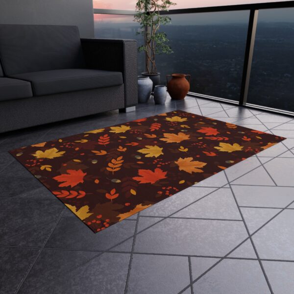 Fall Foliage Pile Patio Mat - Image 4