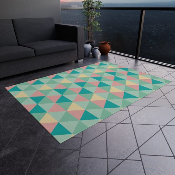 Boho Geometric Outdoor Area Rug - Image 3