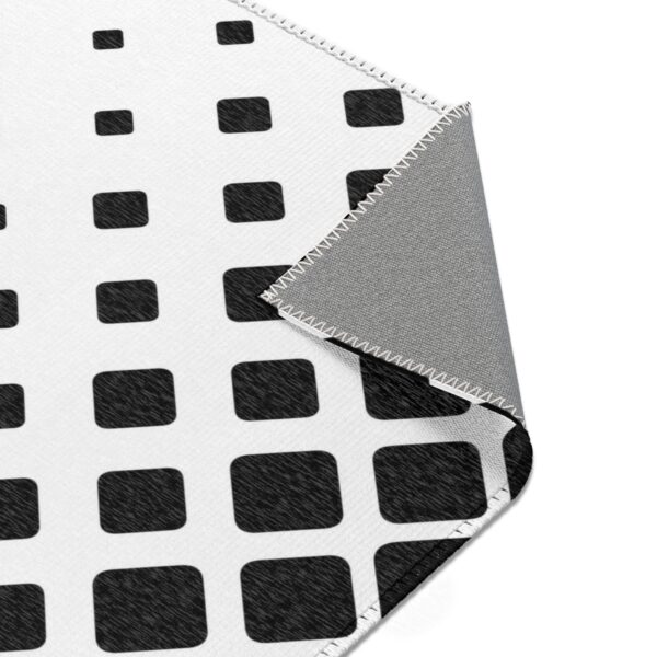 Black and White Gradated Squares Outdoor Rug - Image 3