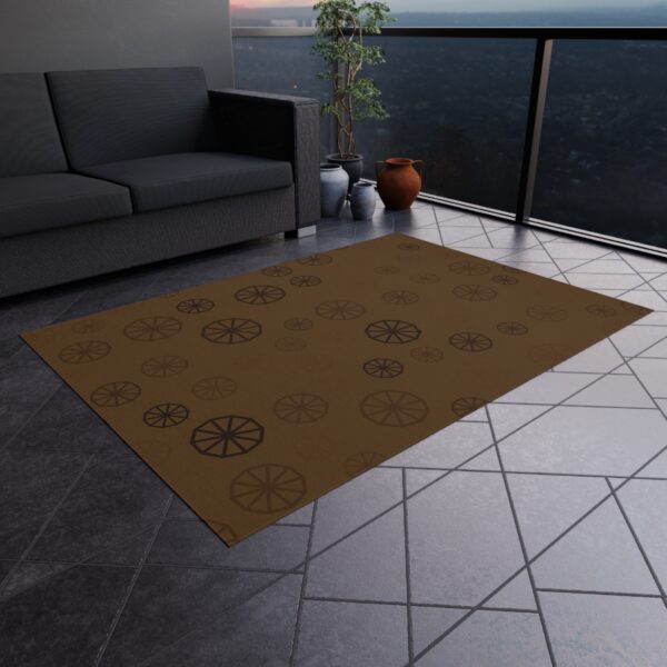 Abstract Circles Patio Mat - Image 2