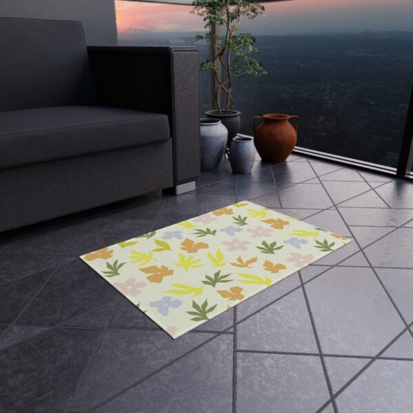 Modern Botanical Silhouette Patio Mat - Image 2