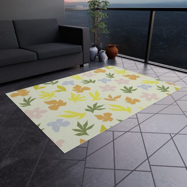 Modern Botanical Silhouette Patio Mat - Image 5