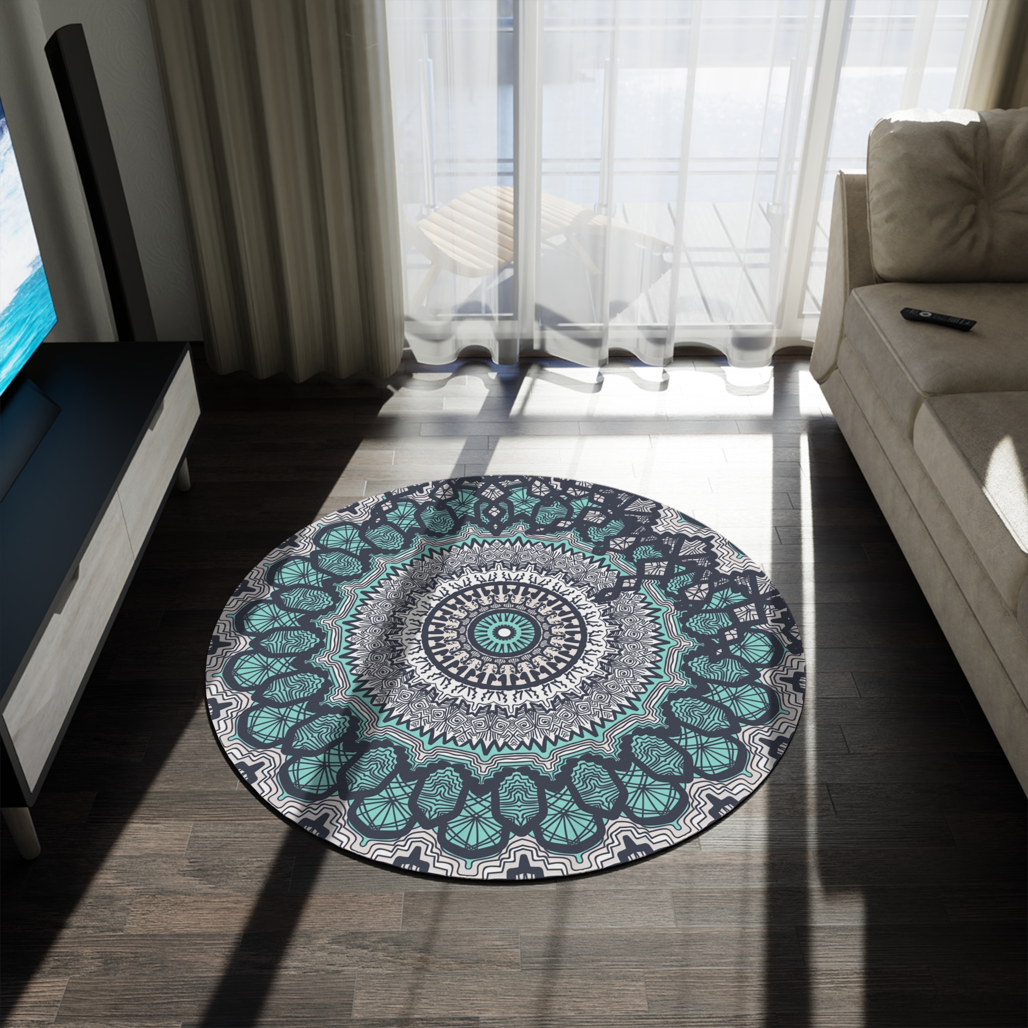 Modern Bohemian Round Rug