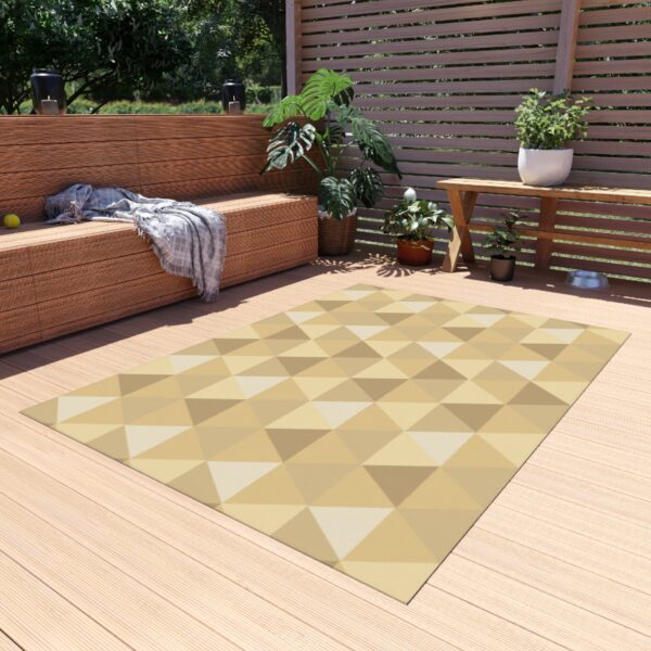 Earthy Tones Geometric Outdoor Rug