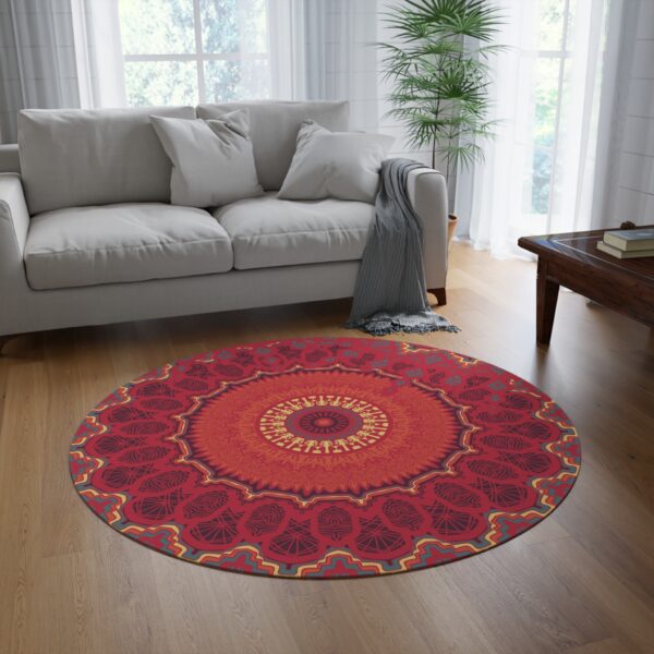 Artisan Inspired Round Area Rug - Image 2