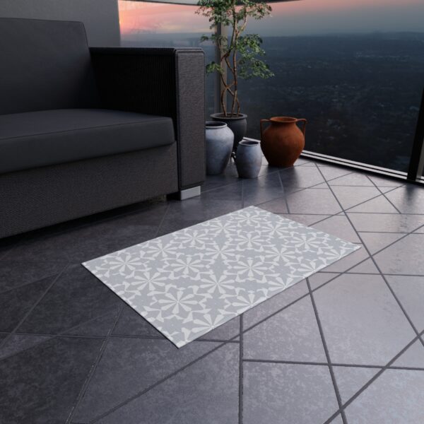 Vintage Floral Outdoor Carpet - Image 2