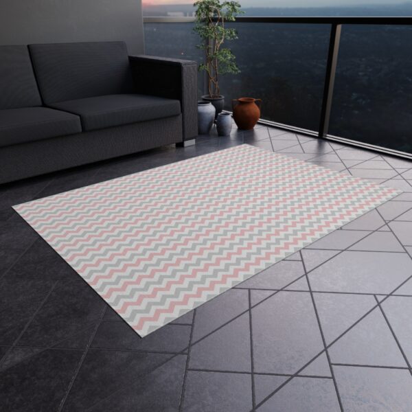 Modern Zigzag Outdoor Rug - Image 3