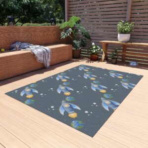 Blast Off! Kids' Outdoor Rug