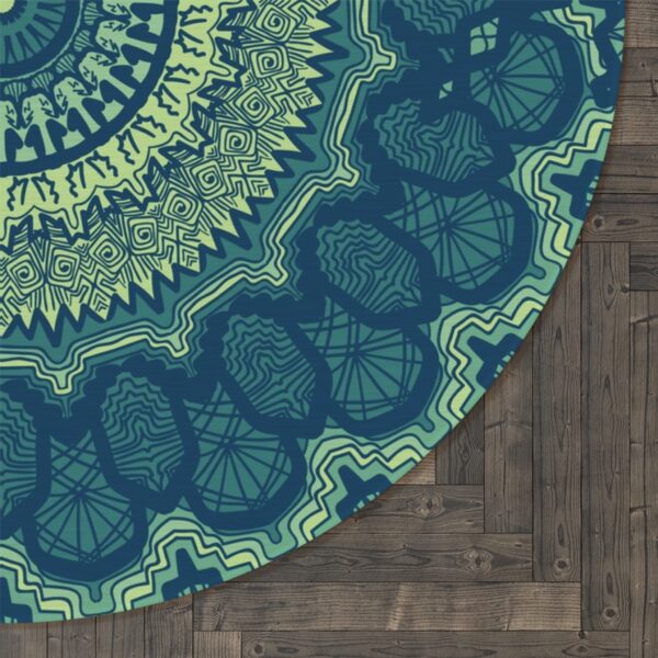Stylish Round Meditation Rug - Image 3