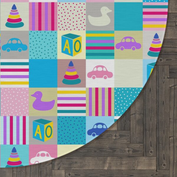 Baby's Dream Pastel Round Rug - Image 3
