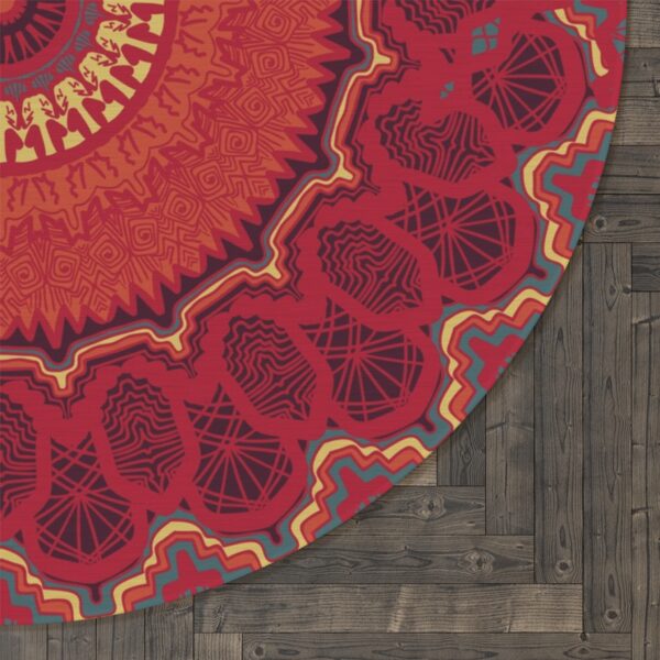 Artisan Inspired Round Area Rug - Image 3