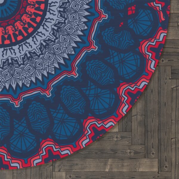Geometric Mandala Round Rug - Image 3