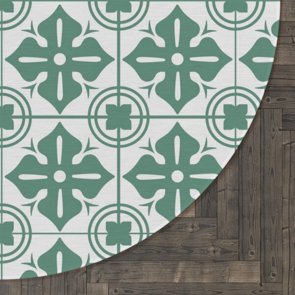 Ornate Global Pattern Round Rug - Image 3