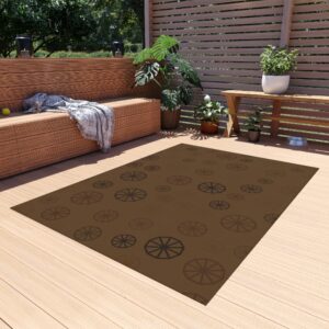 Abstract Circles Patio Mat
