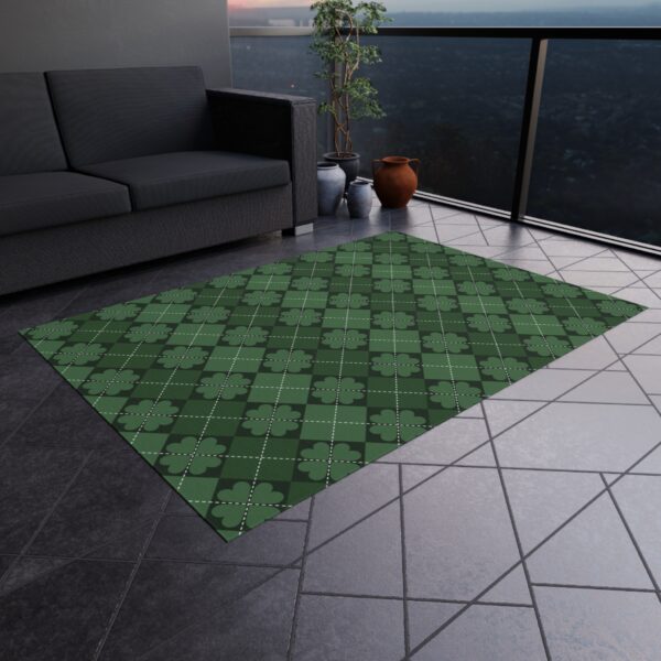 Lucky Clover Outdoor Area Rug - Image 3