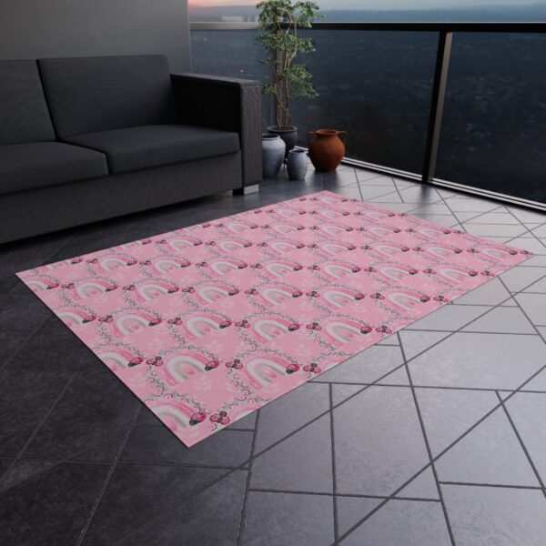 Love & Rainbows Outdoor Area Rug - Image 2