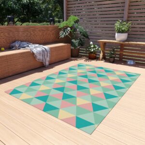 Boho Geometric Outdoor Area Rug