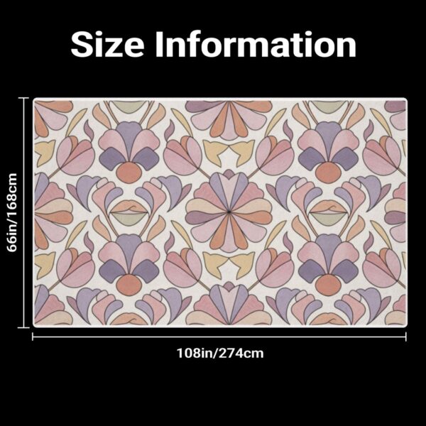 Multi-Colored Floral Pattern Rug - Image 7
