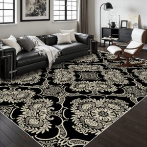 Elegant Damask Pattern Rug