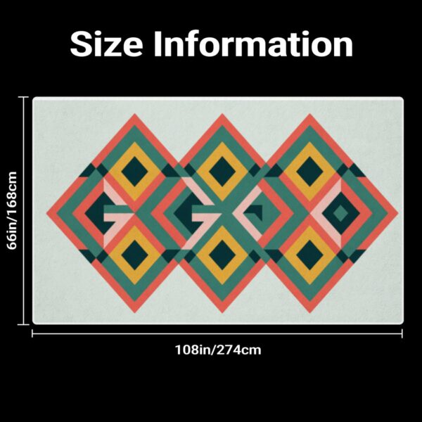 Retro Geometric Pattern Rug - Image 7