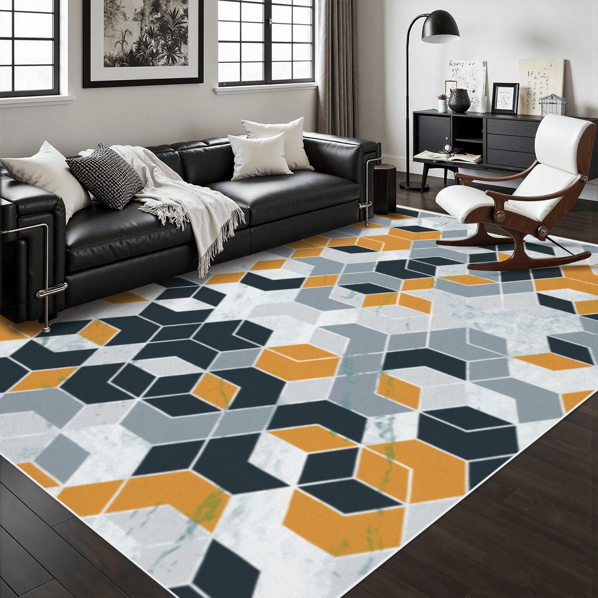 Traditional Persian-Inspired Rug