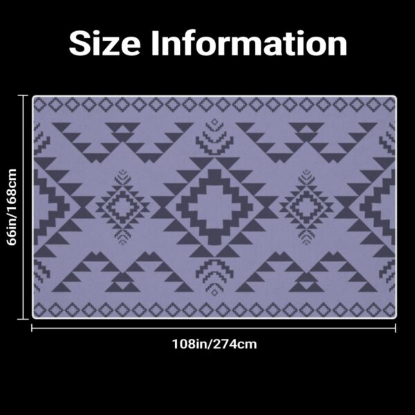 Lavender Tribal Geometric Rug - Image 7