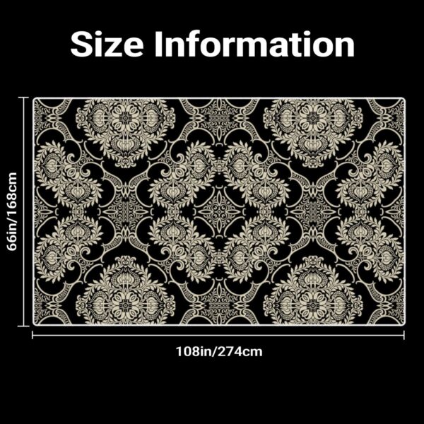 Elegant Damask Pattern Rug - Image 7